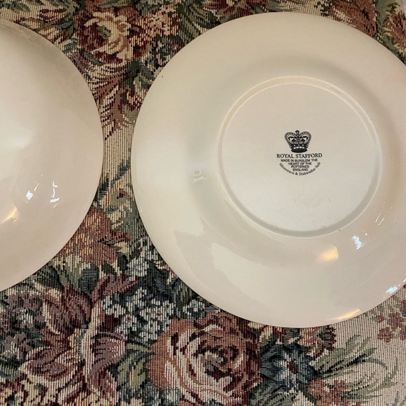 Royal Stafford Transferware Salad Bowl & Plate Set in Spring Floral Botanical - Picture 15 of 15